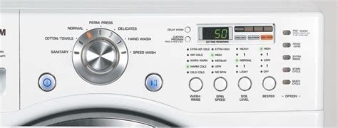 lg washing machine control panel